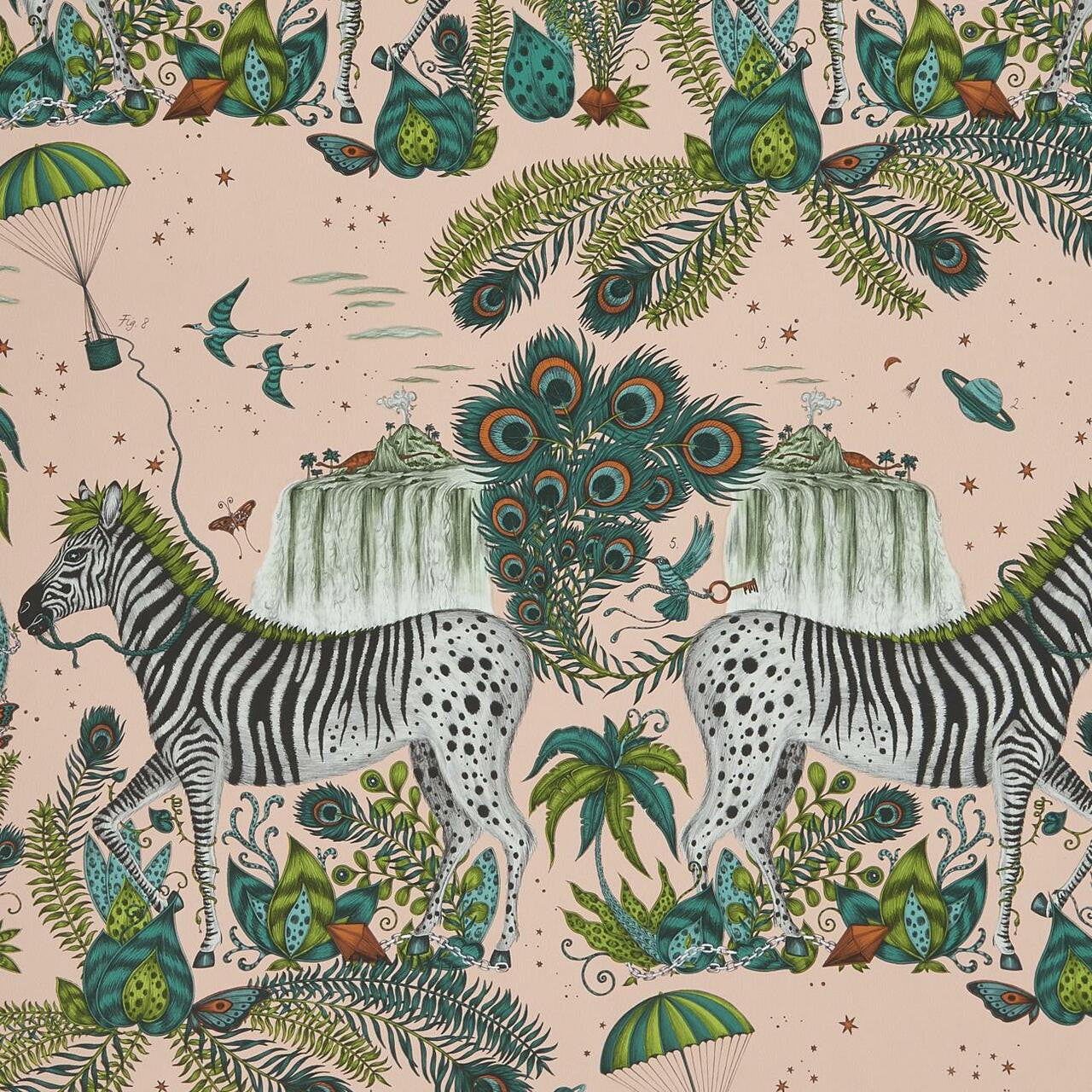 W0117/04 Lost World Wilderie by Emma J Shipley Wallpaper by Clarke & Clarke