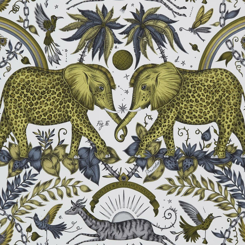 W0121/02 Zambezi Wilderie by Emma J Shipley Wallpaper by Clarke & Clarke