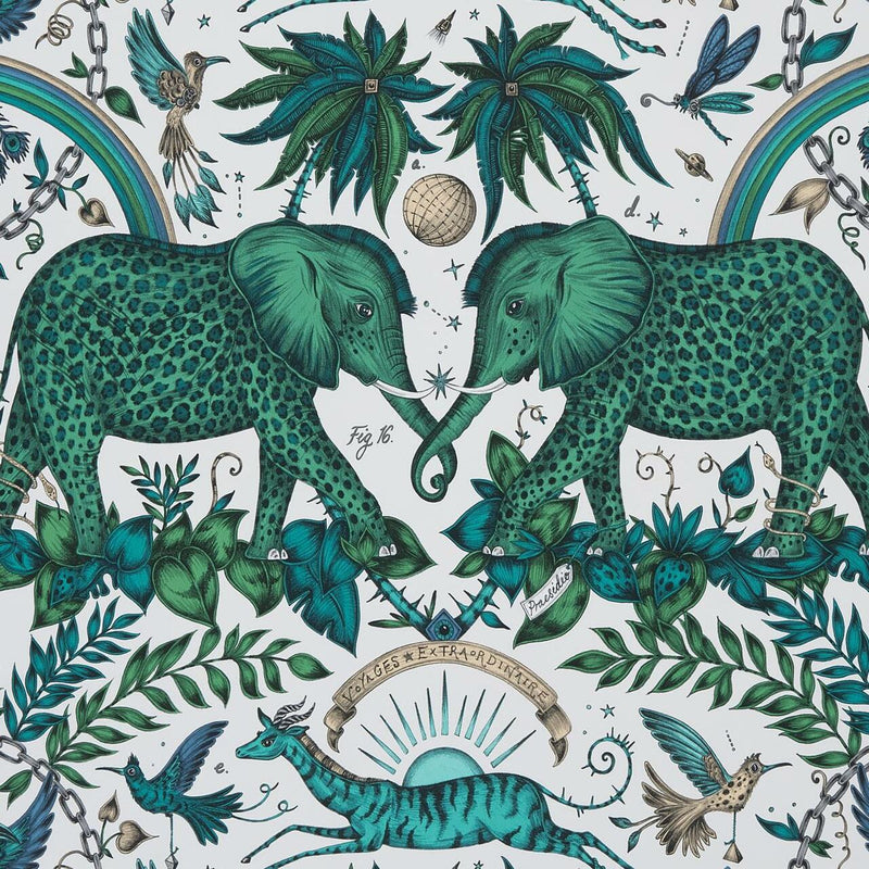 W0121/03 Zambezi Wilderie by Emma J Shipley Wallpaper by Clarke & Clarke