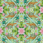 W0131/01 Aqua Menagerie Botanical Wonders Wedgwood Wallpaper by Clarke & Clarke