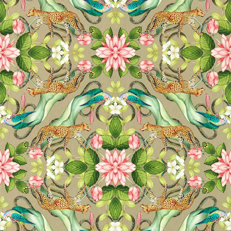 W0131/03 Gilver Menagerie Botanical Wonders Wedgwood Wallpaper by Clarke & Clarke