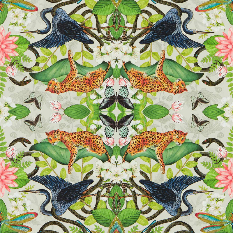 W0136/02 Dove Wonderlust Tea Story Botanical Wonders Wedgwood Wallpaper by Clarke & Clarke