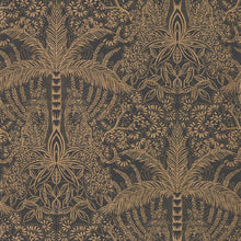W0141/01 Leopardo Exotica 2 Antique/Noir Wallpaper by Clarke & Clarke
