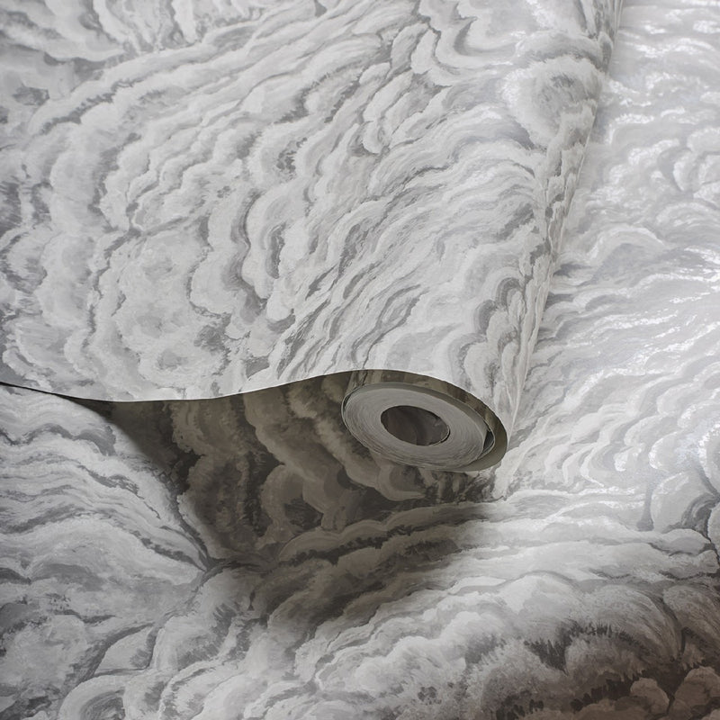 W0142/02 Lumino Exotica 2 Cloud Wallpaper by Clarke & Clarke