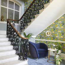 W0143/01 Passiflora Exotica 2 Chambray Wallpaper by Clarke & Clarke