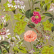 Passiflora Exotica 2 Mulberry/Gilver Wallpaper by Clarke & Clarke