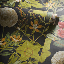 W0143/04 Passiflora Exotica 2 Noir Wallpaper by Clarke & Clarke