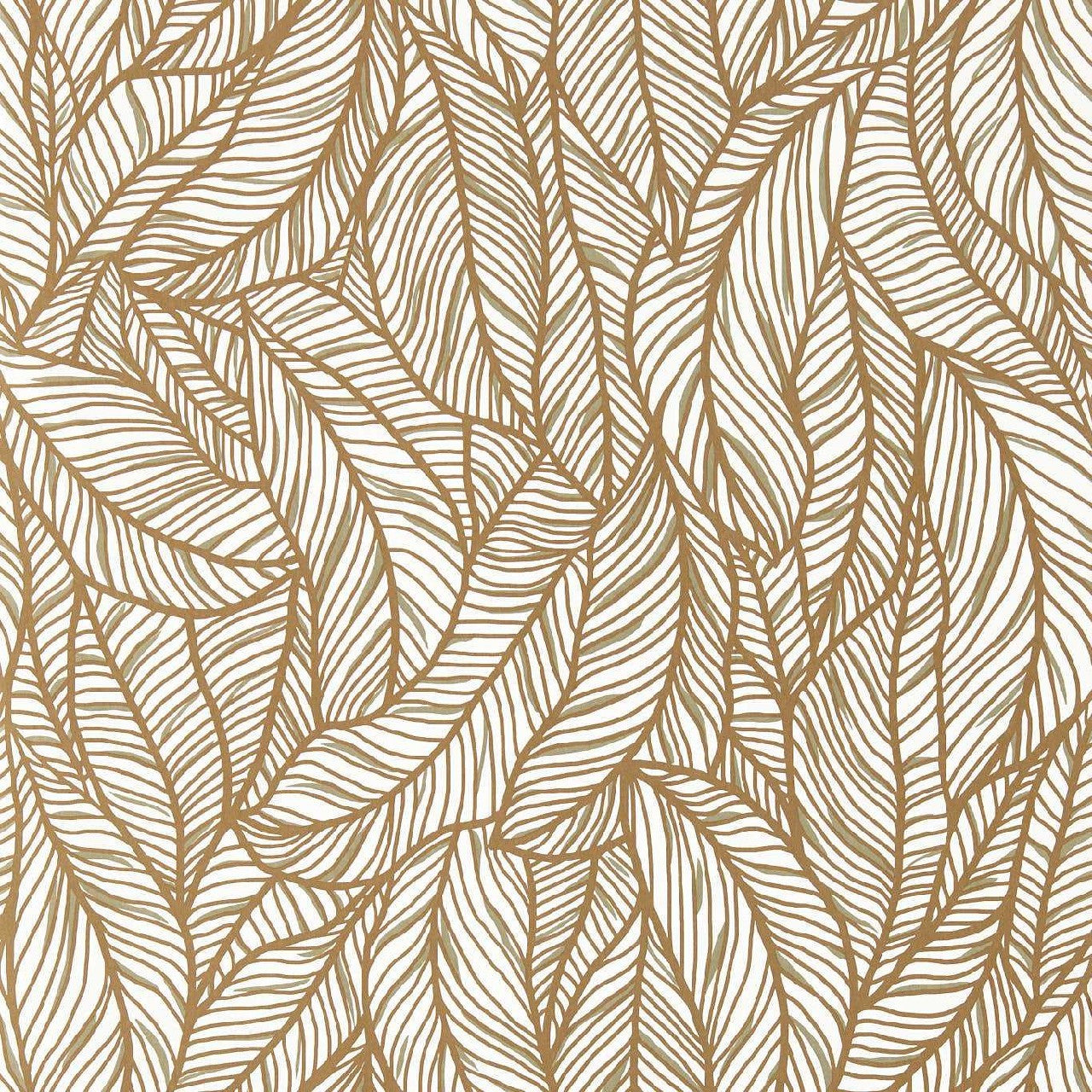 W0144/01 Selva Exotica 2 Bronze/Ivory Wallpaper by Clarke & Clarke