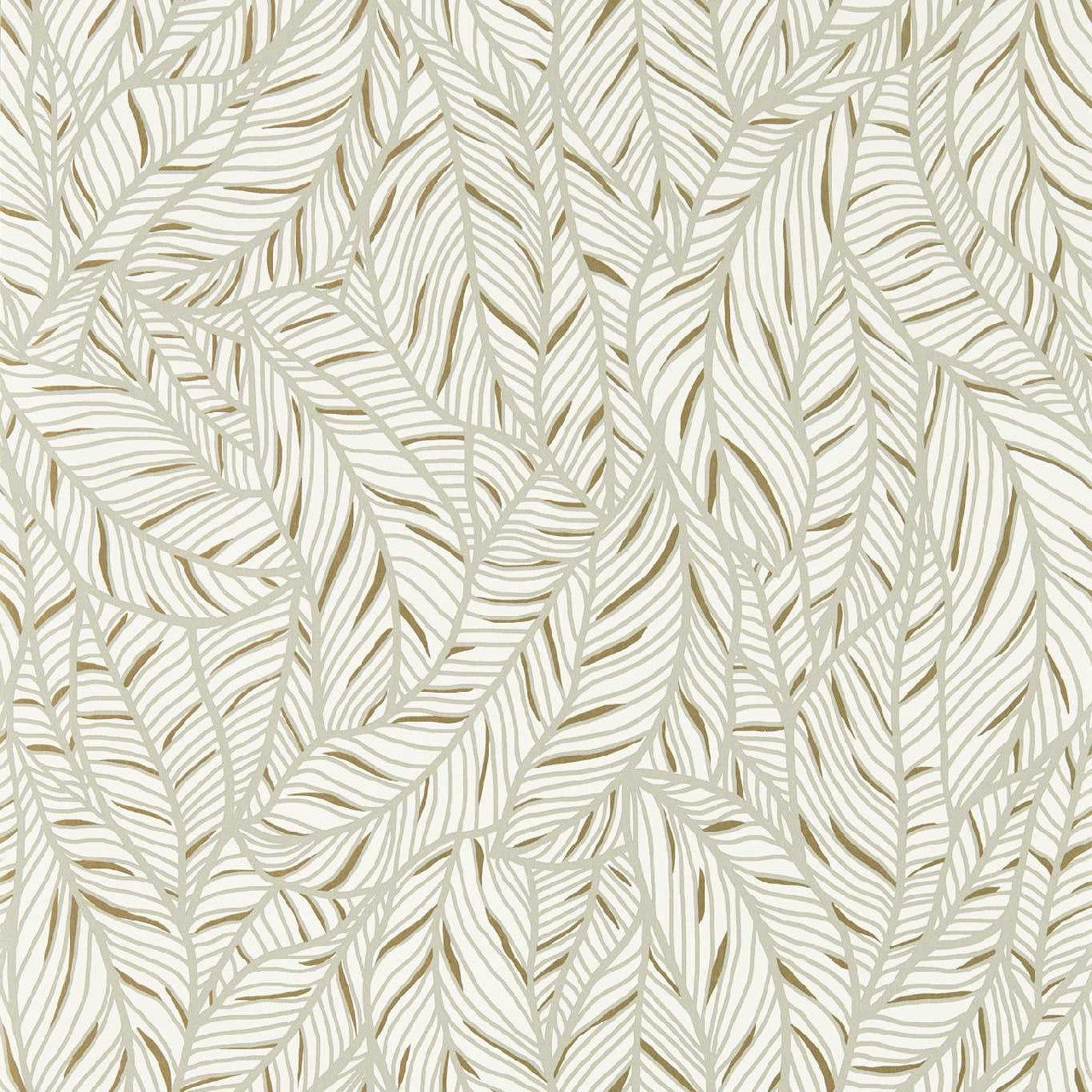 W0144/03 Selva Exotica 2 Linen/Champagne Wallpaper by Clarke & Clarke