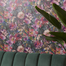 W0145/01 Tahiti Exotica 2 Amethyst/Emerald Wallpaper by Clarke & Clarke