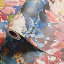 W0145/03 Tahiti Exotica 2 Midnight Wallpaper by Clarke & Clarke