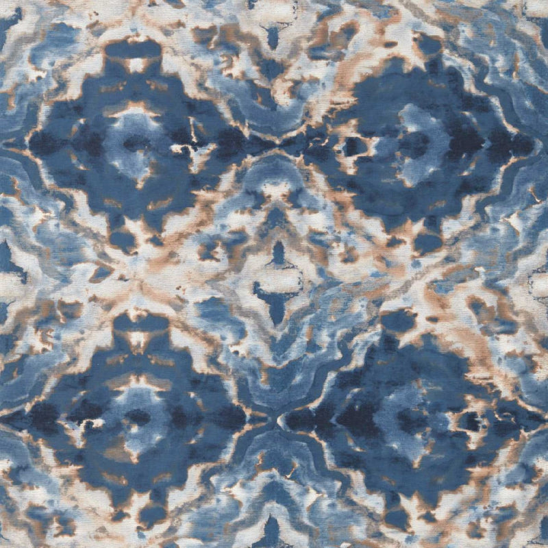 W0147/02 Aqueous Fusion Midnight/Spice Wallpaper by Clarke & Clarke