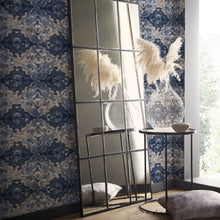 W0147/02 Aqueous Fusion Midnight/Spice Wallpaper by Clarke & Clarke