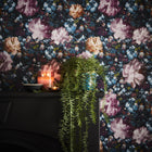 W0148/01 Camile Fusion Midnight Wallpaper by Clarke & Clarke