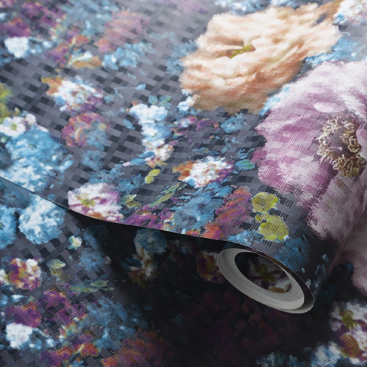 W0148/01 Camile Fusion Midnight Wallpaper by Clarke & Clarke