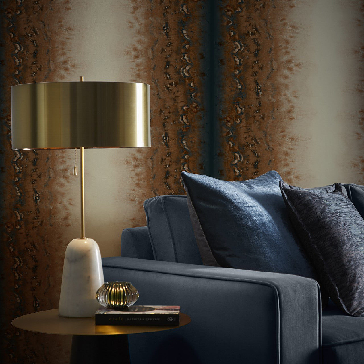 W0149/01 Disperse Fusion Bronze Wallpaper by Clarke & Clarke