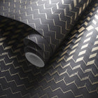 W0150/02 Fragment Fusion Charcoal/Gold Wallpaper by Clarke & Clarke