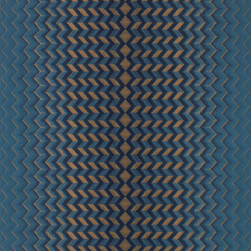 W0150/03 Fragment Fusion Midnight/Copper Wallpaper by Clarke & Clarke
