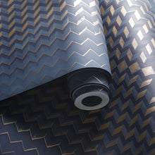 W0150/03 Fragment Fusion Midnight/Copper Wallpaper by Clarke & Clarke