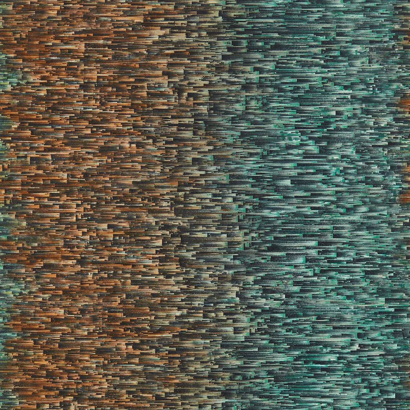 W0153/03 Ombre Fusion Teal/Spice Wallpaper by Clarke & Clarke