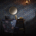 W0154/01 Scintilla Fusion Midnight Wallpaper by Clarke & Clarke
