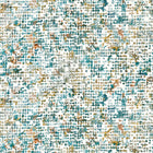 W0154/04 Scintilla Fusion Teal/Spice Wallpaper by Clarke & Clarke
