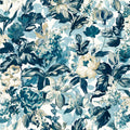 Lilum Marianne Denim and Ivory Wallpaper by Clarke & Clarke