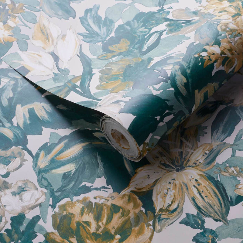 W0158/02 Lilum Marianne Glade Wallpaper by Clarke & Clarke