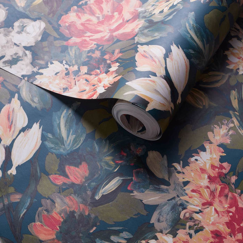 W0158/04 Lilum Marianne Peacock Wallpaper by Clarke & Clarke