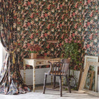 W0158/05 Lilum Marianne Russet and Noir Wallpaper by Clarke & Clarke