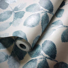 W0159/02 Northia Marianne Denim and Linen Wallpaper by Clarke & Clarke