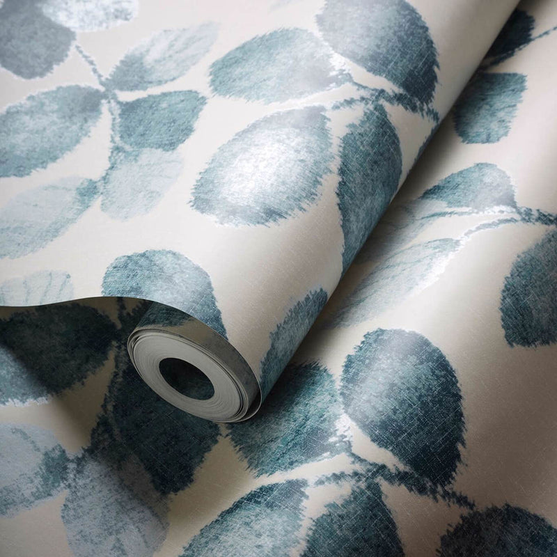 W0159/02 Northia Marianne Denim and Linen Wallpaper by Clarke & Clarke