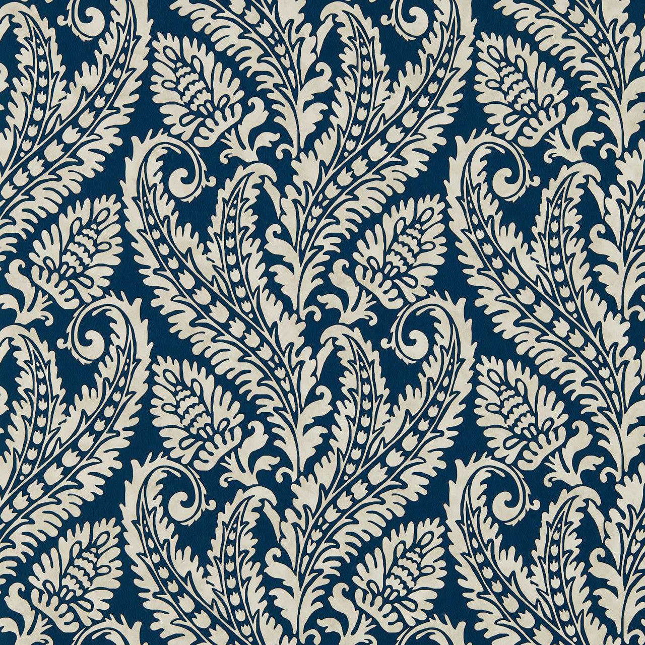 W0161/01 Regale Marianne Denim Wallpaper by Clarke & Clarke