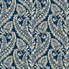 W0161/01 Regale Marianne Denim Wallpaper by Clarke & Clarke