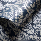 W0161/01 Regale Marianne Denim Wallpaper by Clarke & Clarke