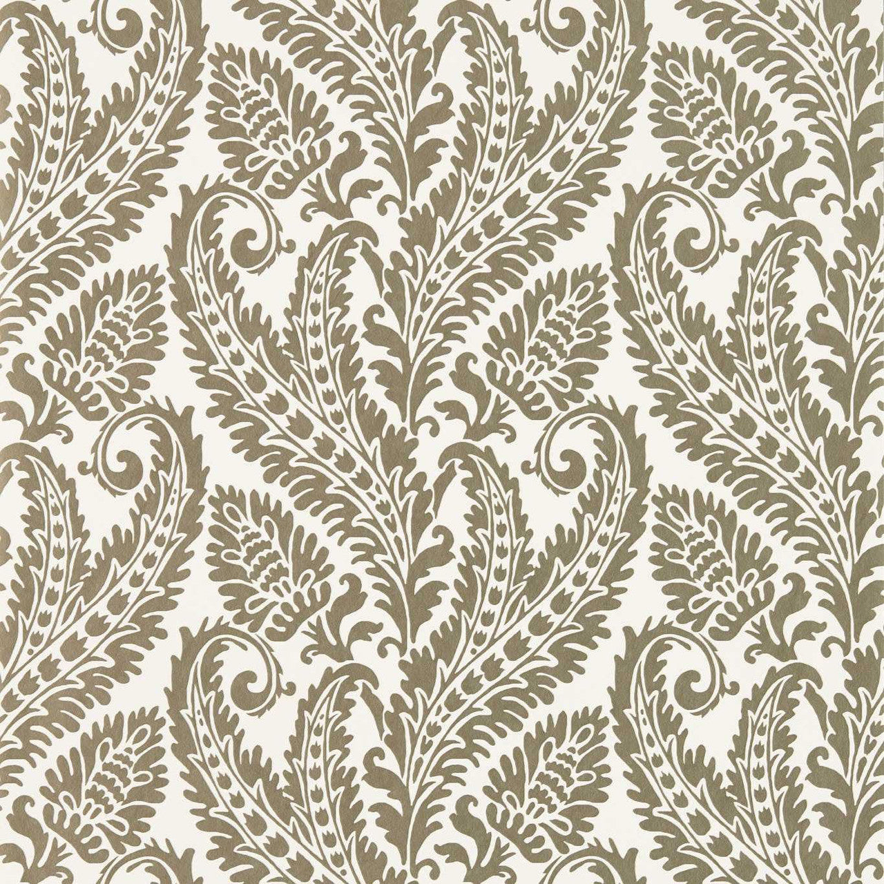 W0161/02 Regale Marianne Gilver and Ivory Wallpaper by Clarke & Clarke