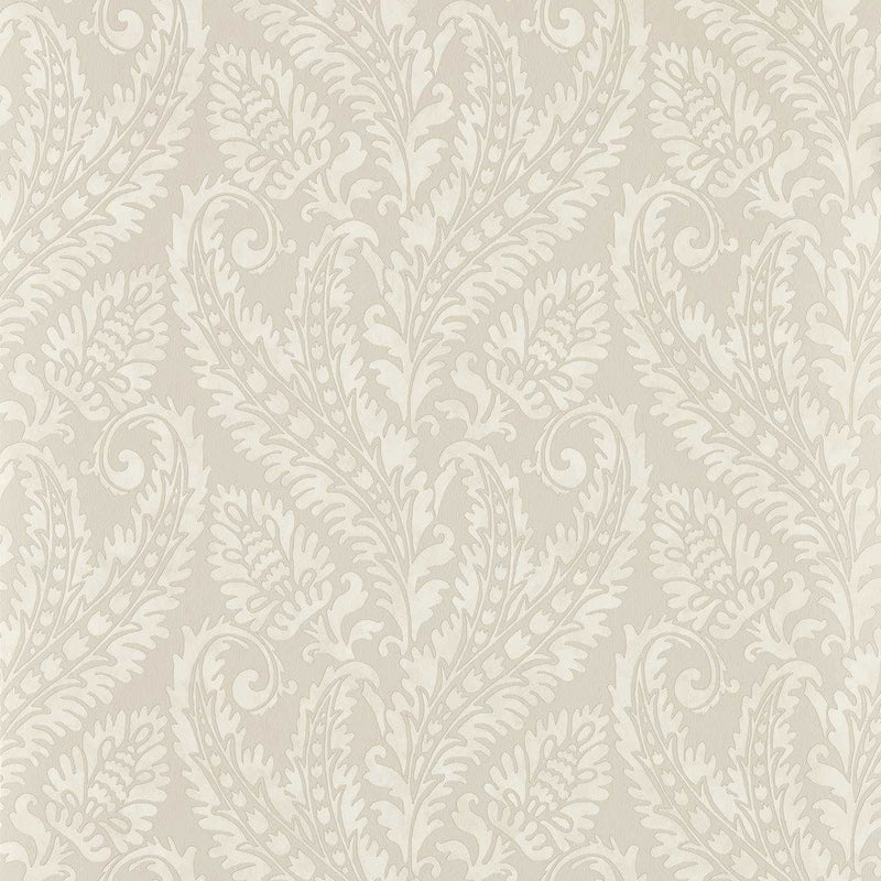 W0161/03 Regale Marianne Ivory and Mocha Wallpaper by Clarke & Clarke