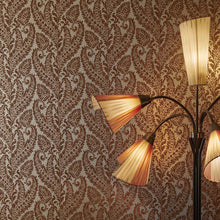 W0161/04 Regale Marianne Russet and Gilver Wallpaper by Clarke & Clarke