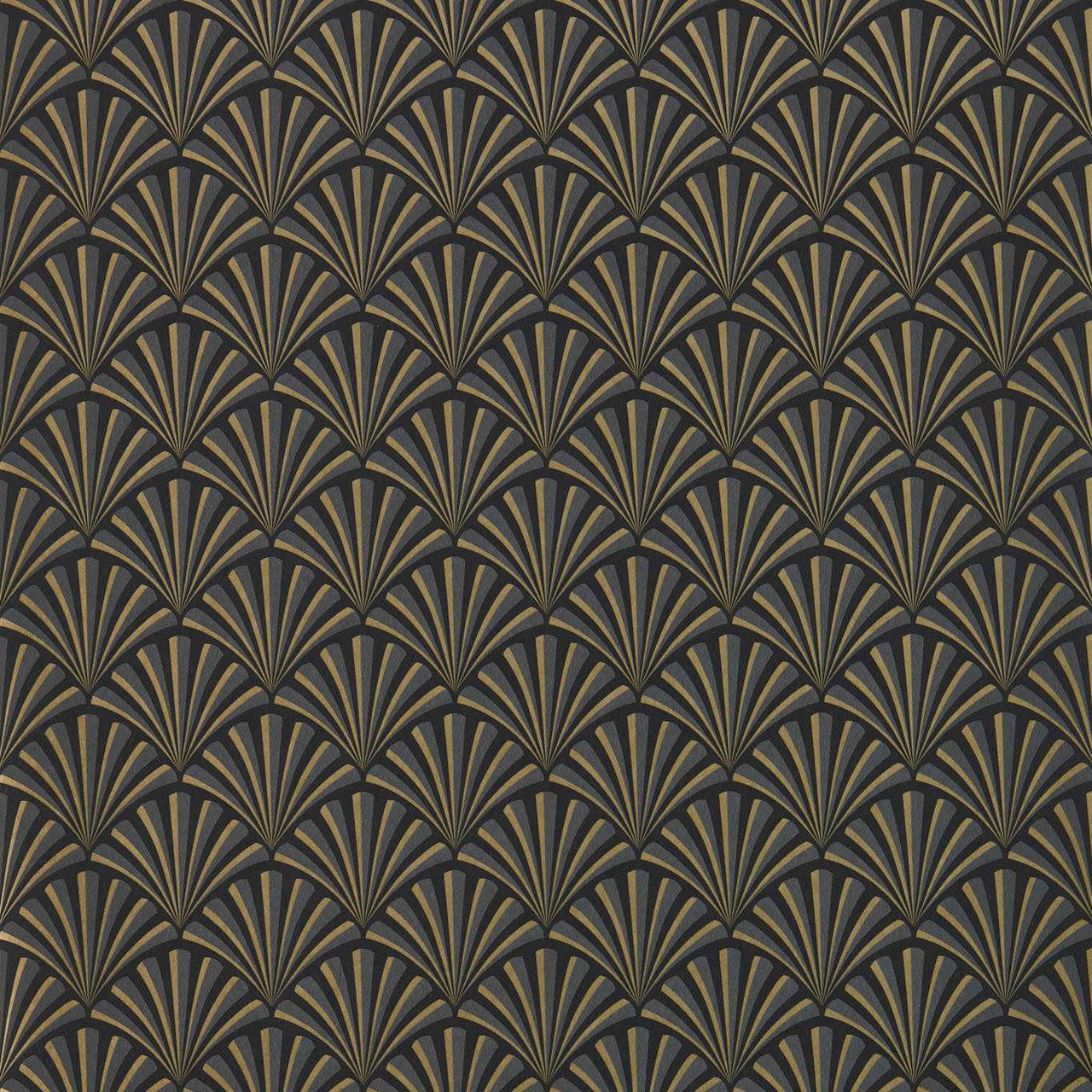 W0164/01 Chrysler Lusso Noir Wallpaper by Clarke & Clarke