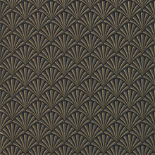 W0164/01 Chrysler Lusso Noir Wallpaper by Clarke & Clarke