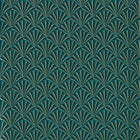 Chrysler Lusso Teal Wallpaper by Clarke & Clarke