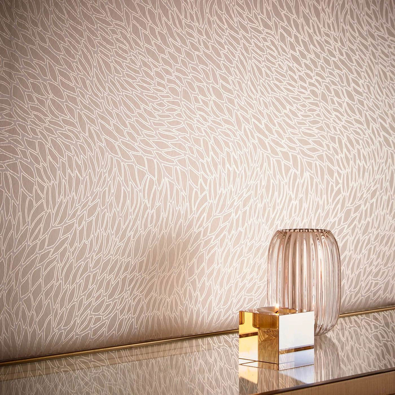 W0166/01 Corallino Lusso Ivory Wallpaper by Clarke & Clarke