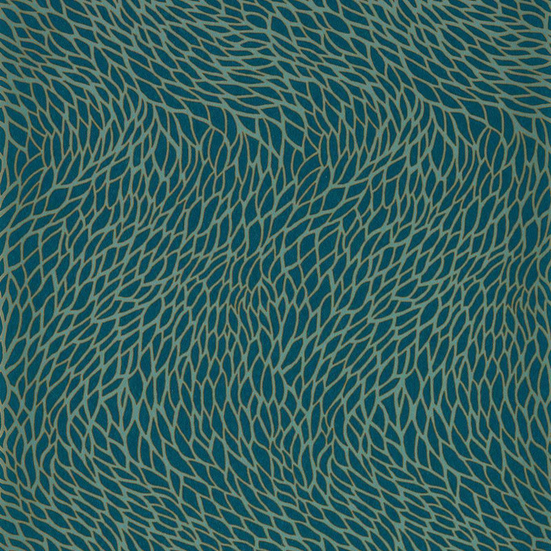 W0166/03 Corallino Lusso Teal Wallpaper by Clarke & Clarke