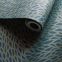 W0166/03 Corallino Lusso Teal Wallpaper by Clarke & Clarke
