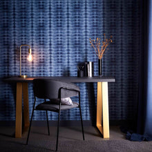 W0167/02 Etera Lusso Midnight Wallpaper by Clarke & Clarke