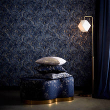 W0168/03 Lavico Lusso Midnight Wallpaper by Clarke & Clarke