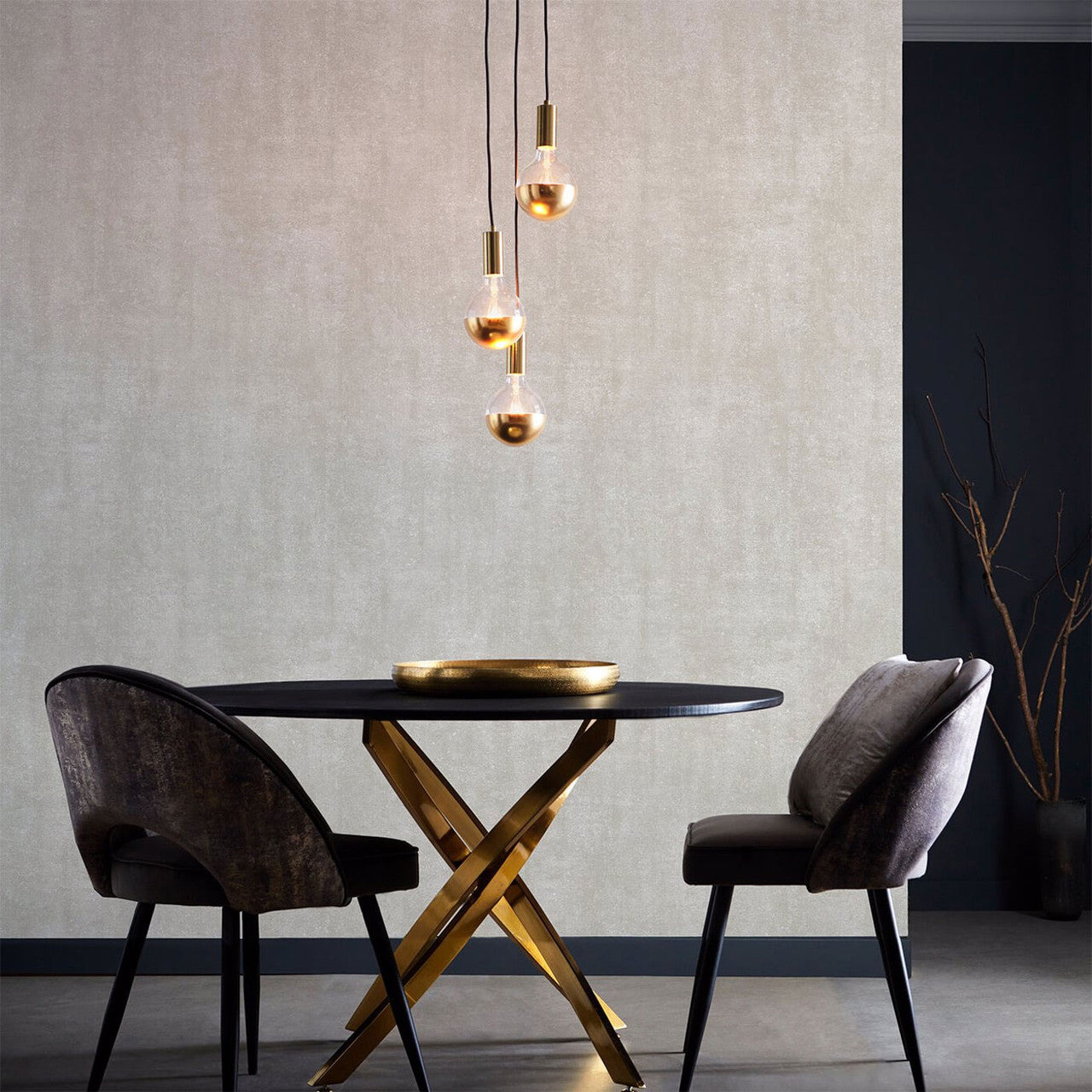 W0169/04 Sontuose Lusso Pebble Wallpaper by Clarke & Clarke