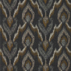 W0170/02 Velluto Lusso Noir Wallpaper by Clarke & Clarke