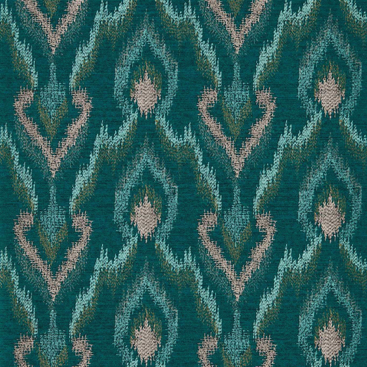 W0170/03 Velluto Lusso Teal Wallpaper by Clarke & Clarke