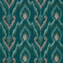 W0170/03 Velluto Lusso Teal Wallpaper by Clarke & Clarke